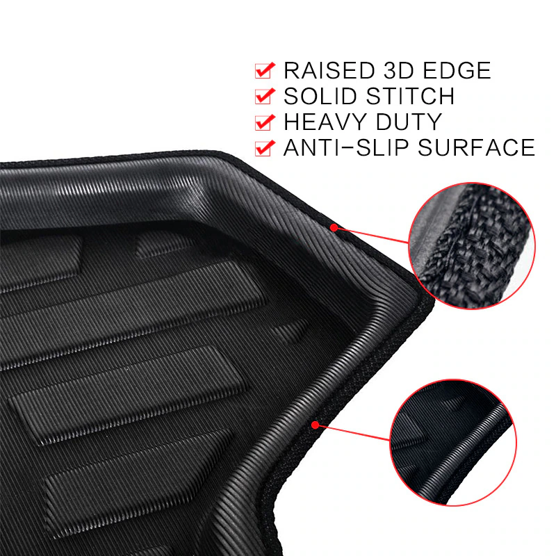 Car Trunk Mats for Kia Seltos KX3 SP2 2021~2024 Rear Boot Cargo Liner Covers Lage Tray Pad Storage Carpet Interior Accessorie 95f1e