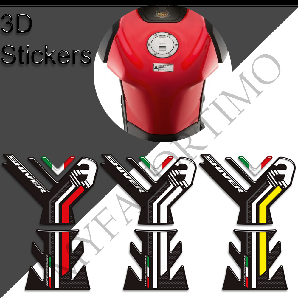 For Aprilia SL 750 900 Shiver Motorcycle Tank Pad TankPad Grips Gas Fuel Oil Kit Knee Stickers Decals Protector da030