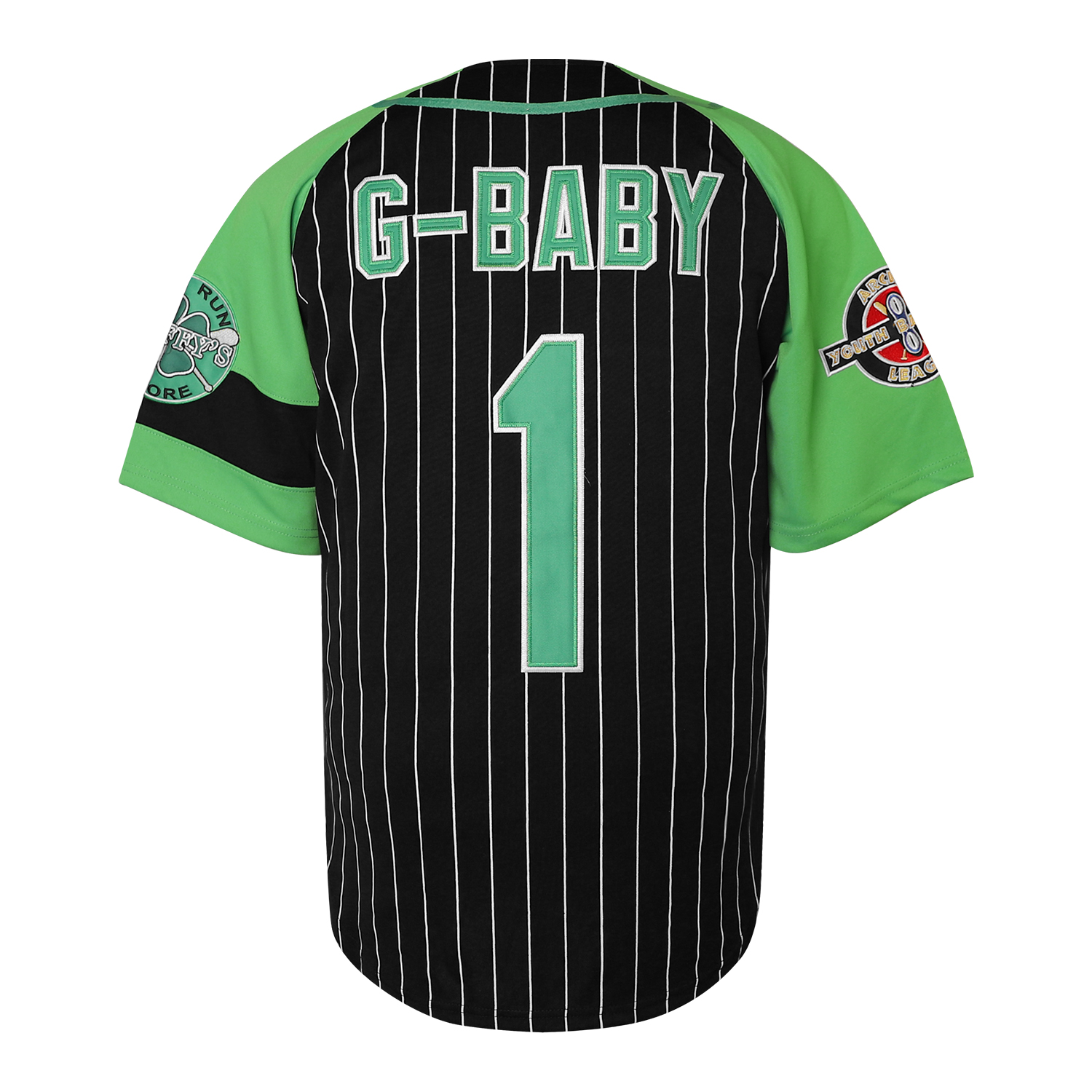Mesn G-Baby 1 Jarius E Hardball Movie Embroidery Letter And Number V-Neck Baseball Jersey - Soft, Breathable, Comfy Top For Training, Compeon