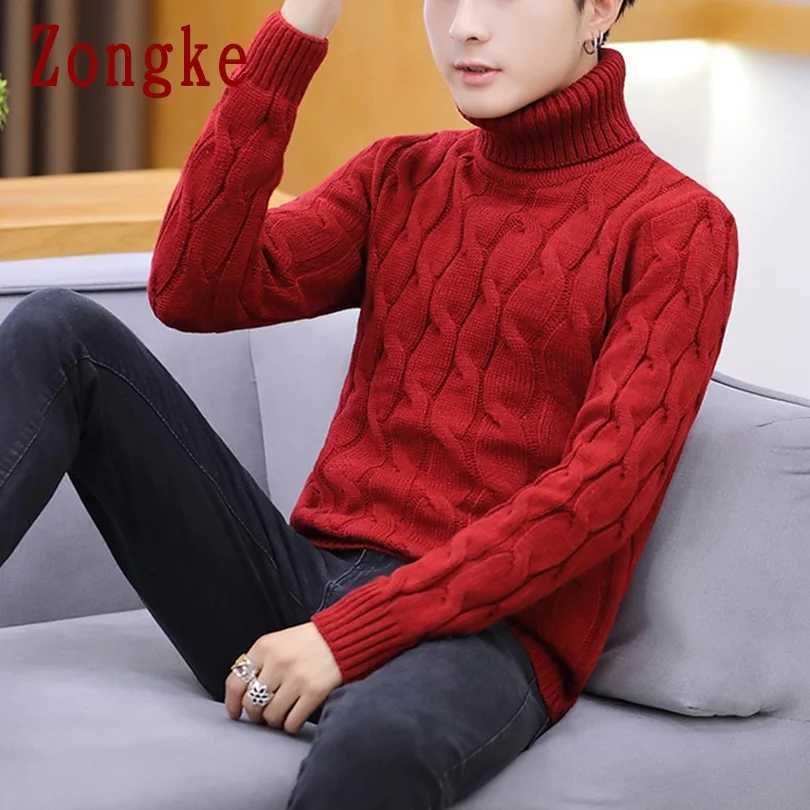 White turtle neck mens winter sweater mens solid color striped pull-out mens turtle neck M-2XL 2023 new arrival W2411111