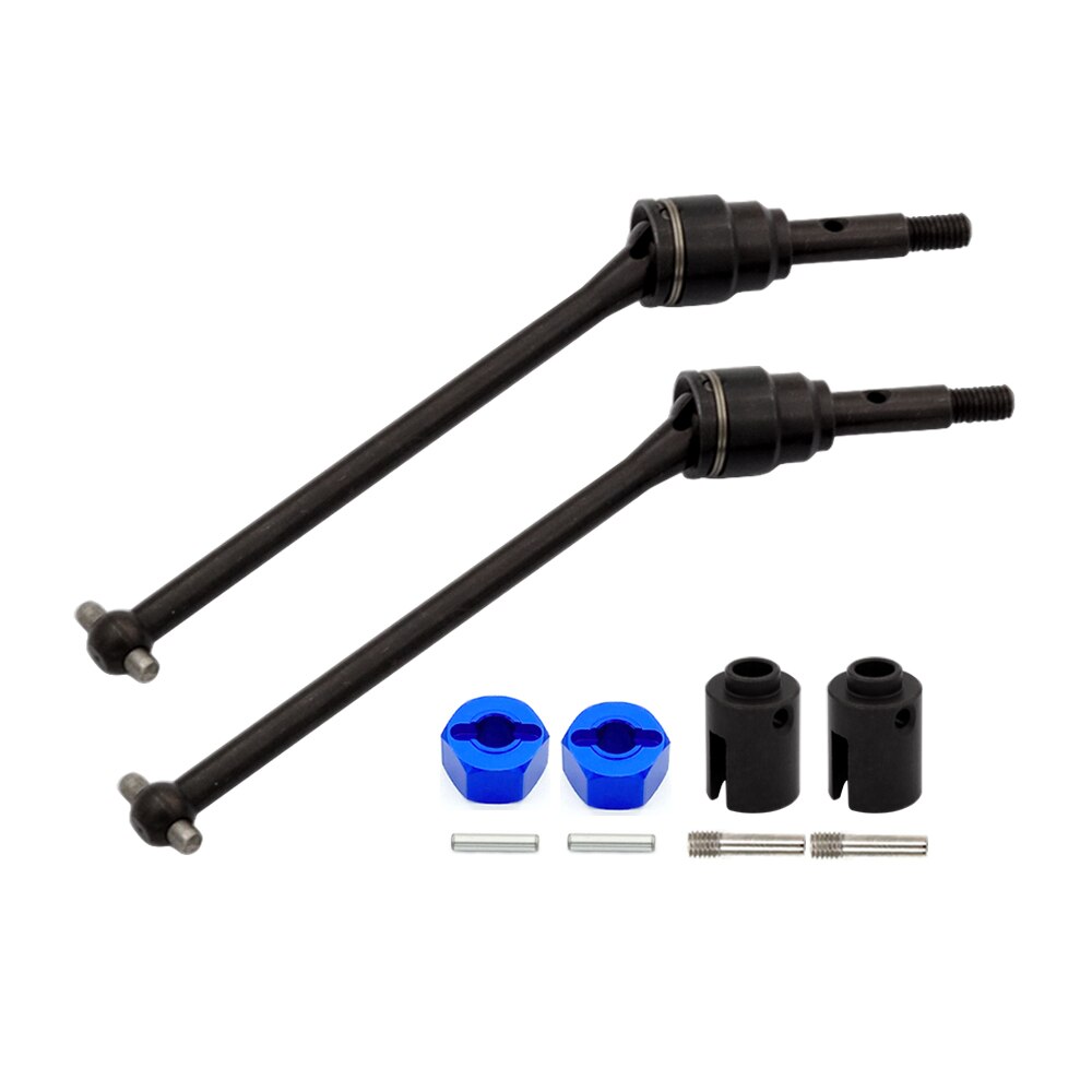 4 Pcs CVD Steel Front and Rear Drive Shafts For 1/10 RC Car Traxxas Slash Rustler Stampede Hoss VXL 4X4 2WD Upgrade Parts
