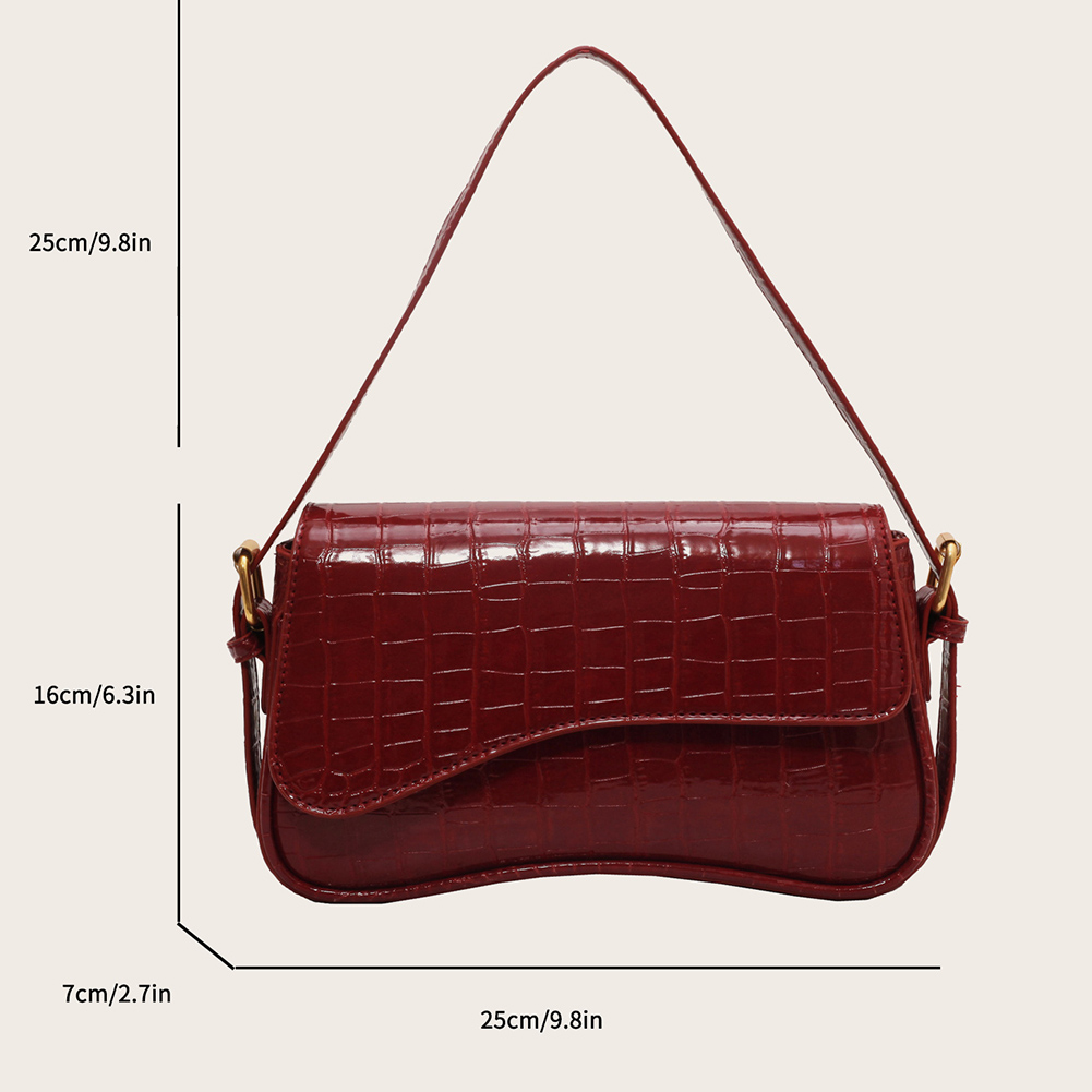 2023 New Trend Fashion Shoulder Bag Women PU Leather Phone Flap Crossbody Bag Women Luxury Brand Designer Armpit Shopping Bag