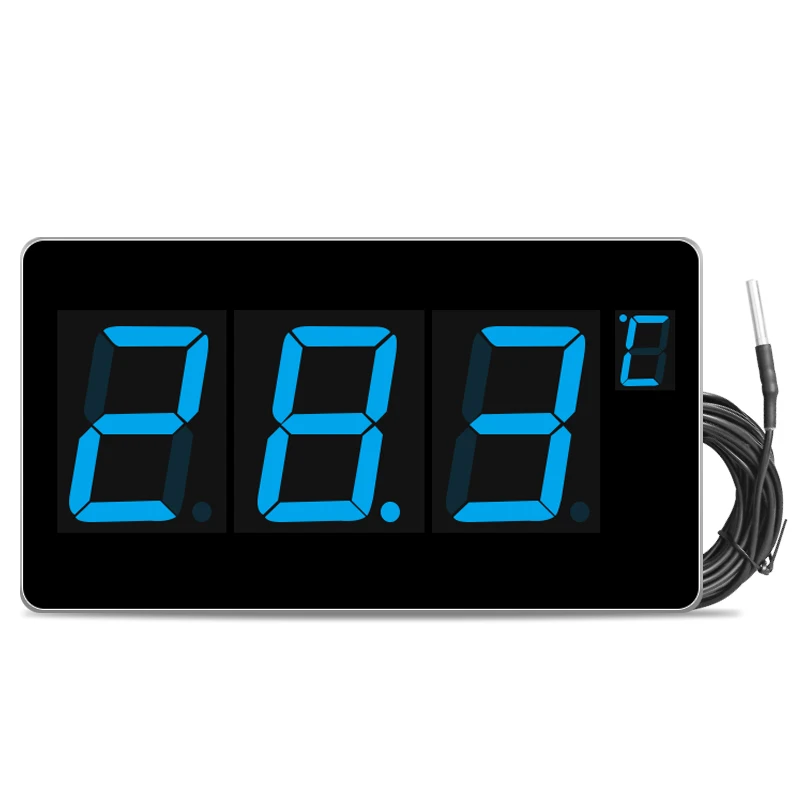 Digital Large Screen C/F Switch Thermometer with Probe Display for Water Temperature Measurement for Sauna Swimming Pools