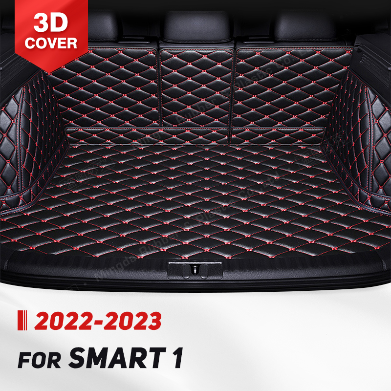 Auto Full Coverage Trunk Mat For Smart 1 2022 2023 Anti-Dirty Car Boot Cover Pad Cargo Liner Interior Protector Accessories 7f501