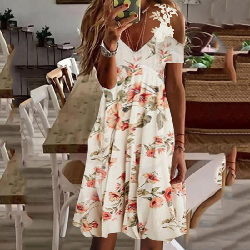 birthday dresses sexy birthday dresses robe de Midi Dresses Sleeveless Floral Casual Mid-Calf A Line Sashes S-3XL dresses for woman party plus size dr