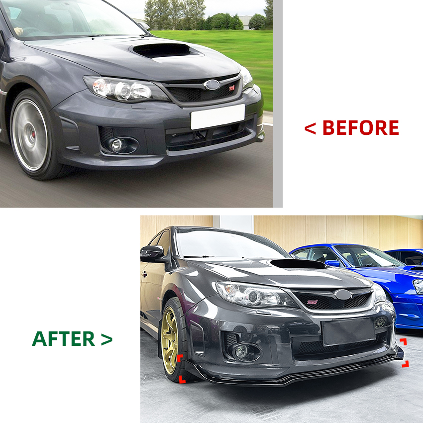 Front Splitter Diffuser Lip Body Kit For STI Subaru Impreza WRX Sti 4 Door Sedan 2011-2014 Car Spoiler Bumper Guard