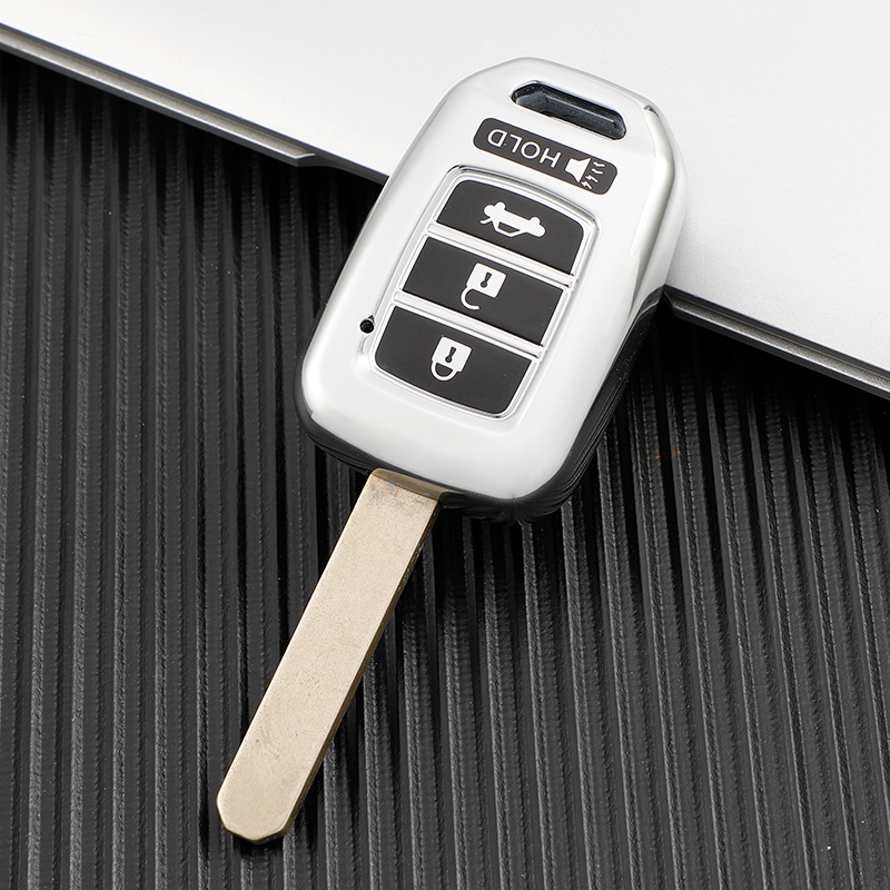 For Honda CRV Jazz HR-V HRV Accord CIVIC 4Buttons TPU Car Key Cover Case Shell Fob Holder Protector Accessories d1992
