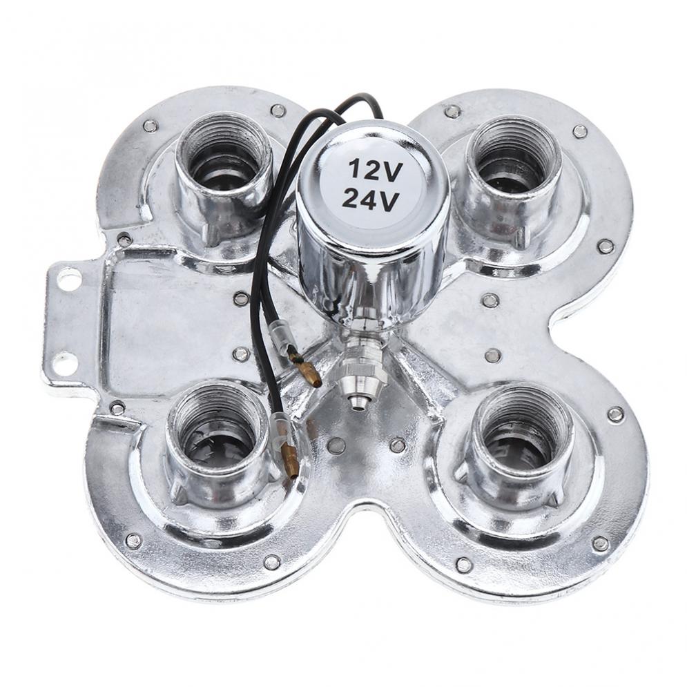 12V / 24V 150dB Super Loud Four Trumpet Air Horn for Car Vehicle Truck Train Boat Buses