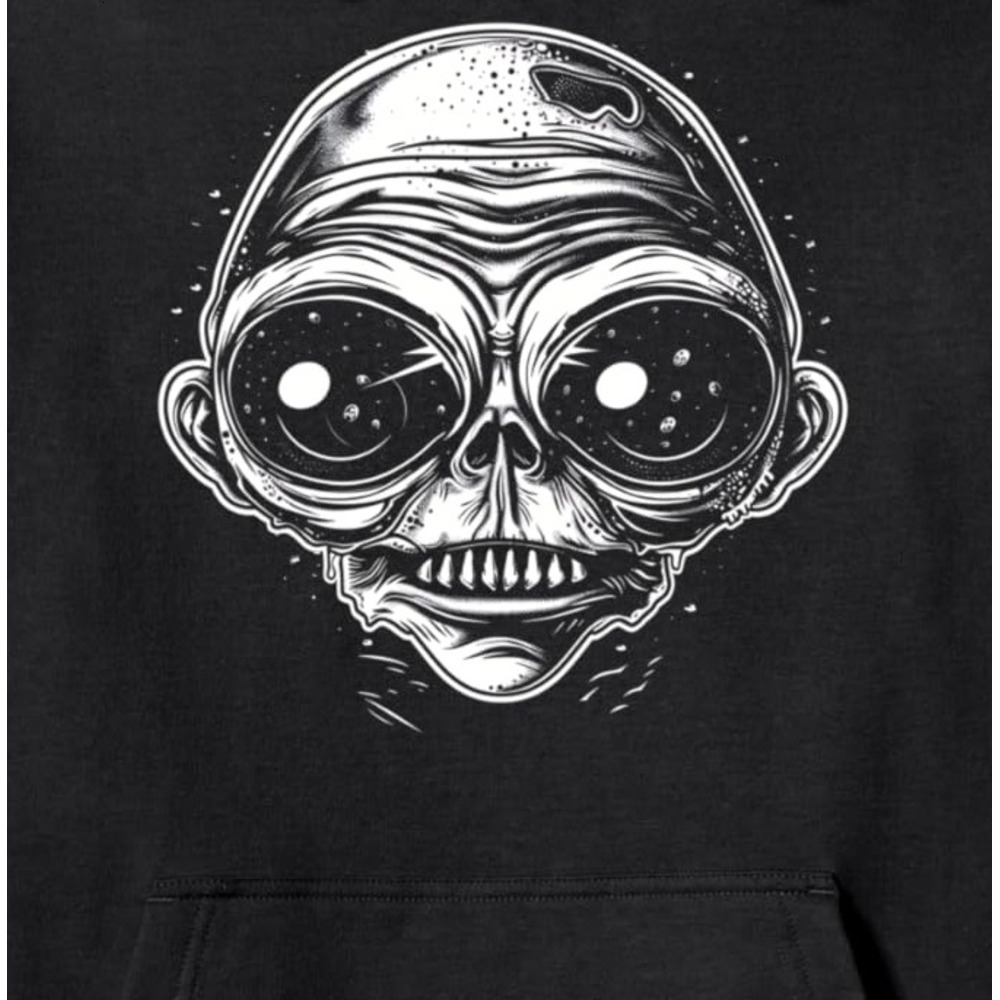Hoodie for Mens Womens Skull Art Design with Wrinkled Face Details for Halloween Pullover Hoodie Graphic Hoodies sweatshirt cool