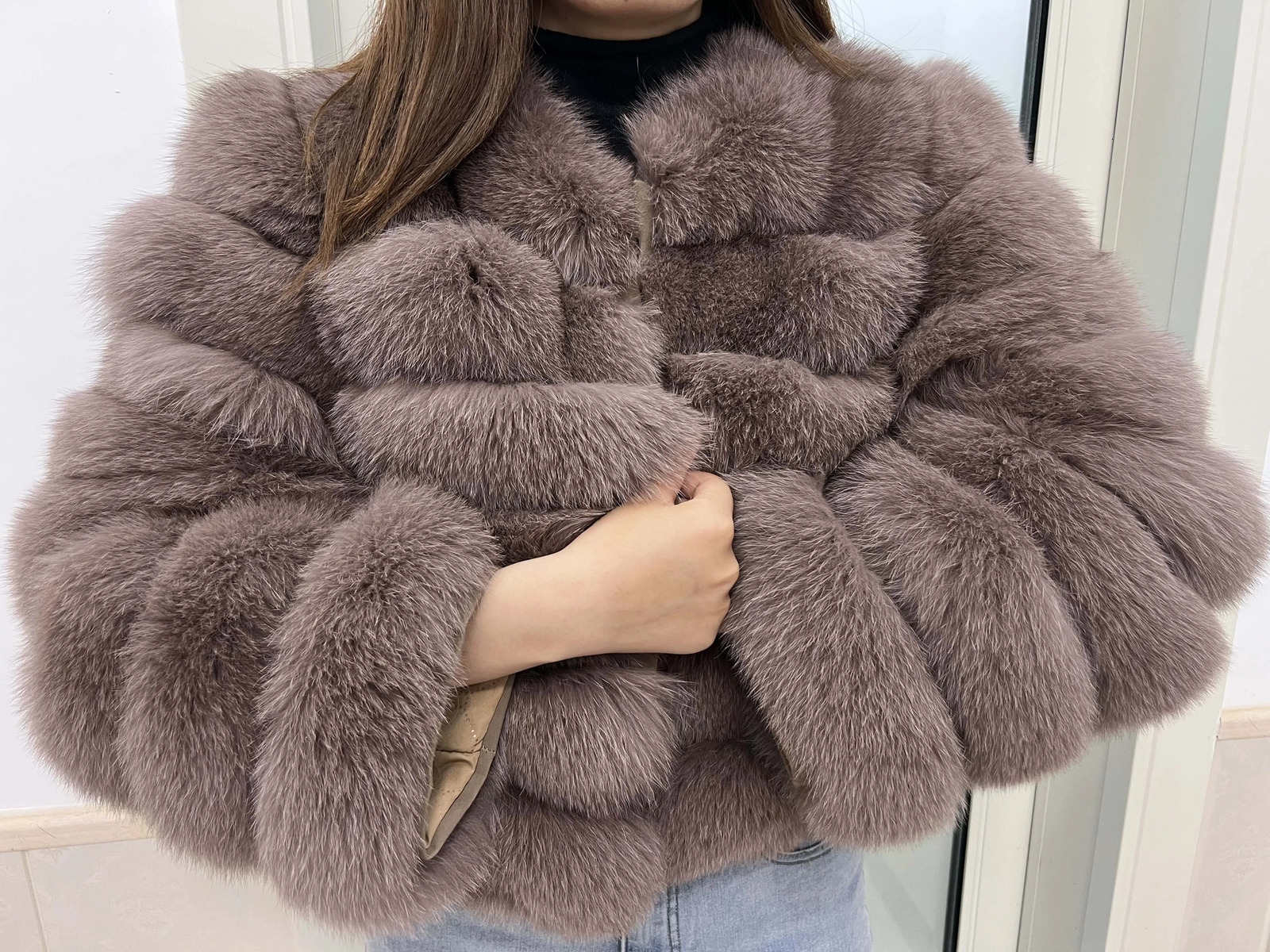 Natural Real Fur Coat For Womens Warm Winter Jacket Vest Fashion Short Furry 2024 Clothes Women 9XL 241112
