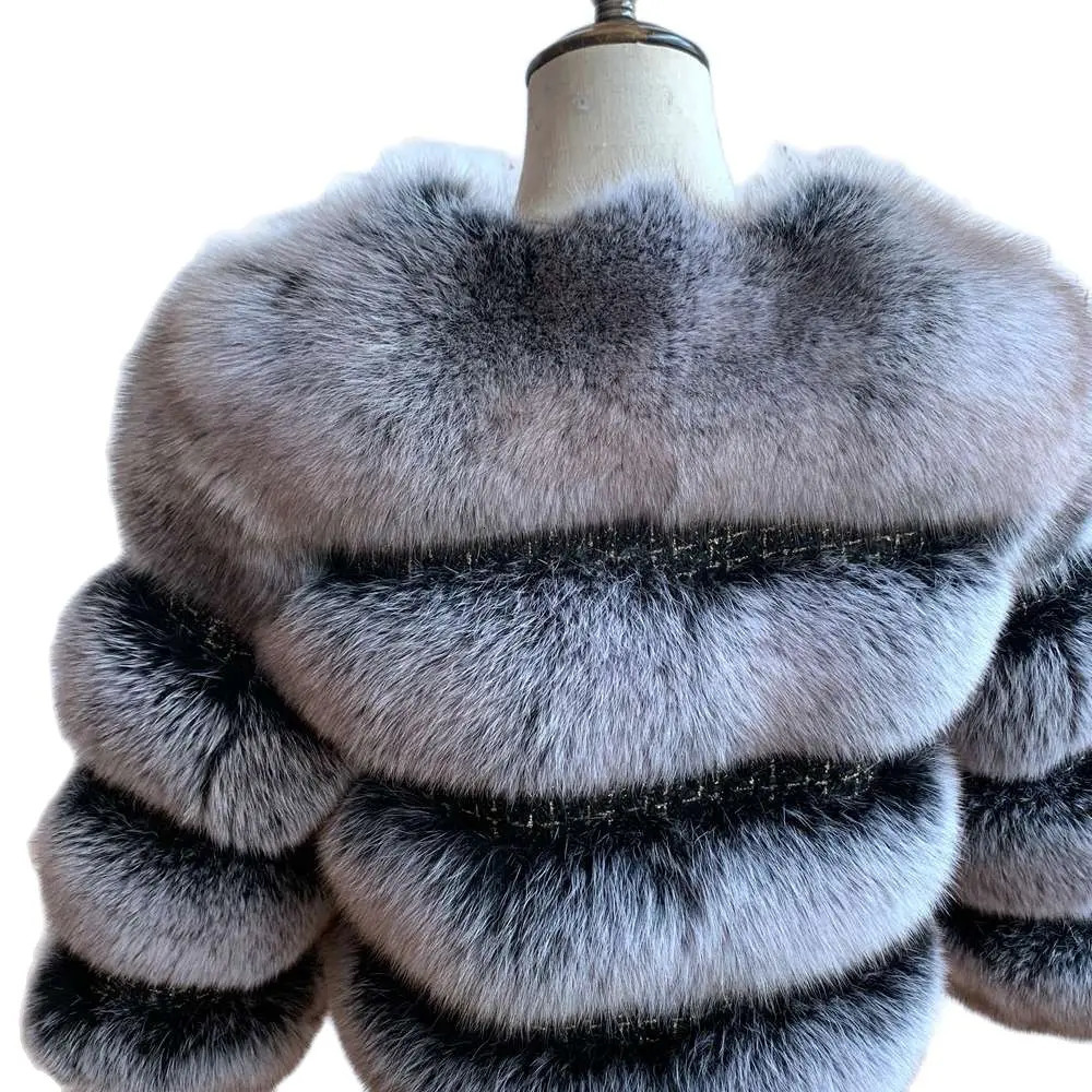 2023 Arrival Fur Coat Real Winter Female Natural Jackets Ladies Genuine Oversize Fashion 241112
