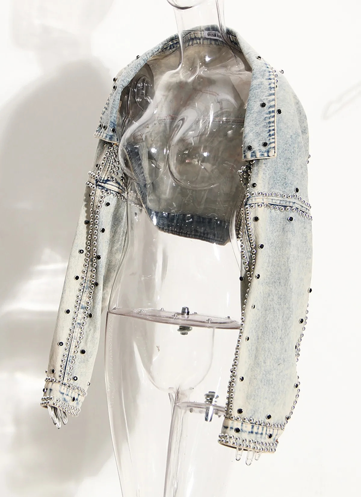 Short denim jacket womens Y2k cotton spring autumn Ropa jeans punk gothic bomber jacket windproof retro jacket 241112