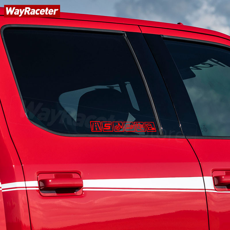 Reflective Door Trunk Side Window Sticker Terrain Response Icons Graphics Vinyl Decal For Ford F-150 Ranger Raptor Accessories