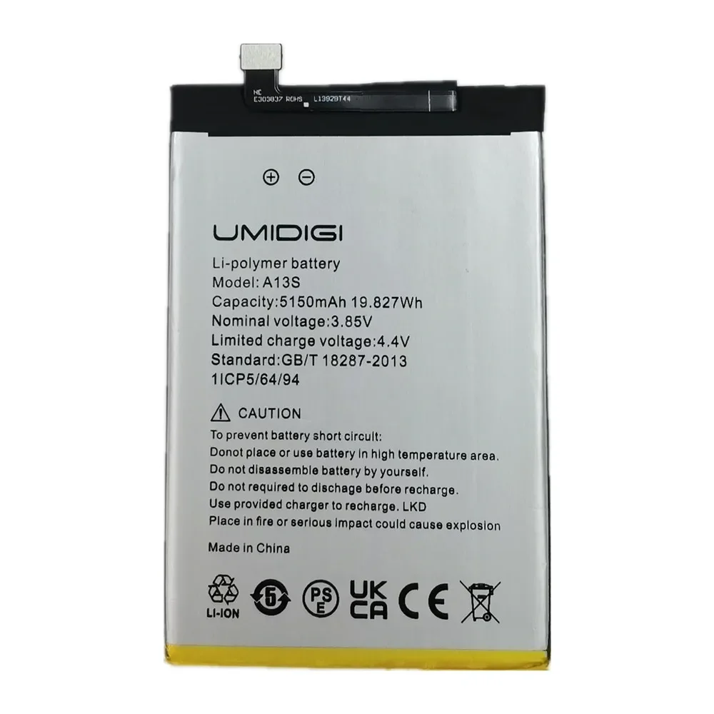 2024 Years New 100% Original Battery For UMI Umidigi A13 / A13 Pro A13S F3 F3S F3SE 5150mAh High Quality Phone Bateria Battery