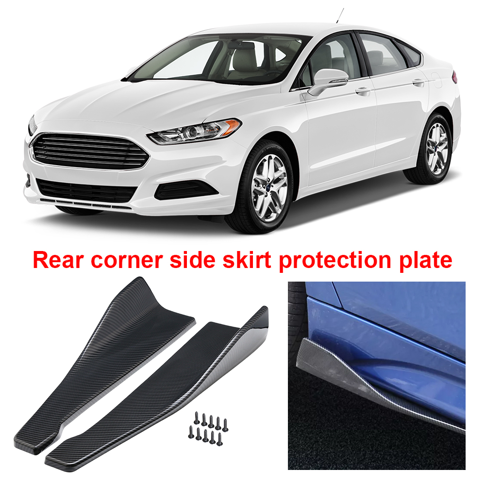 Universal Car Side Skirt Spoiler 48CM Length Splitter Rear Bumper Diffuser Canard Protector Exterior Decoration