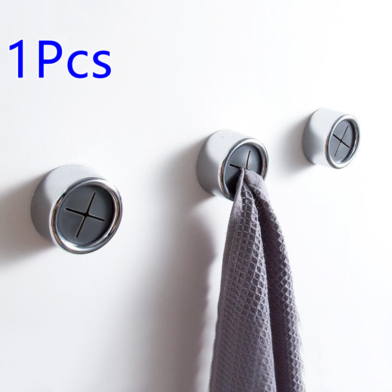 Push In Tea Towel Holder Grip Bathroom Hanger Safety Dishcloth Clip Cruciform Kitchen Bath Cloth Clip Home Storage Accessories