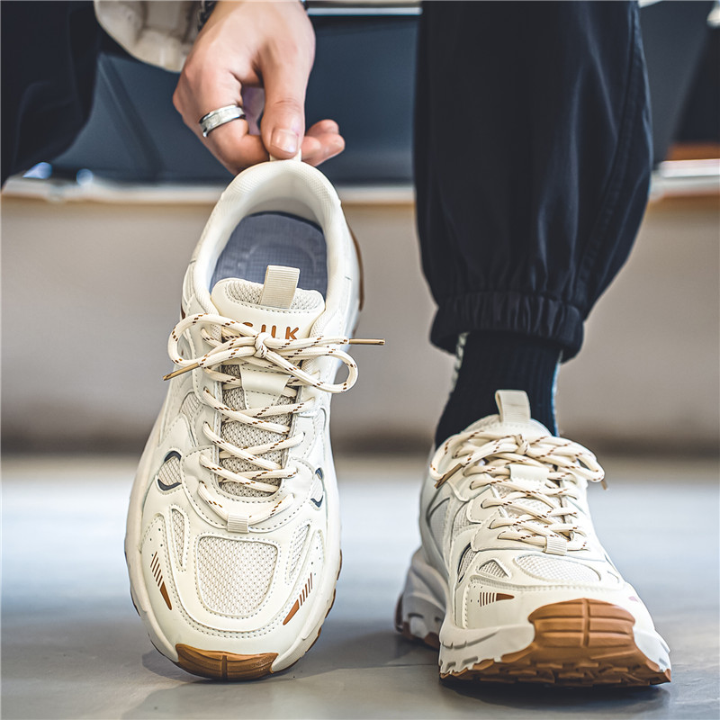 2024 Men's Mesh Breathable Running Sneakers Anti-slip, Versatile Sports Shoes | Black/Grey/Beige