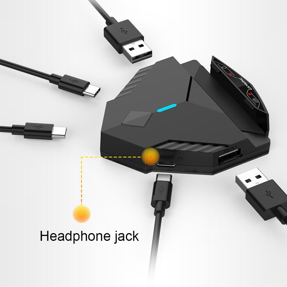 Lingzha 3/2pro Bluetooth Game Control Keyboard And Mouse Adapter Phone Pubg Phone Triggers For Mobile Gaming Android Lingzha 3