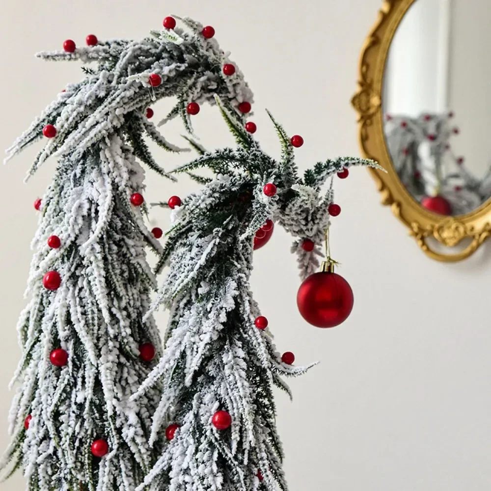 Snow Flocking Artificial Christmas Tree Fake Snow Powder Tree Wreaths Xmas Crafts Village Display Winter Christmas Decorations