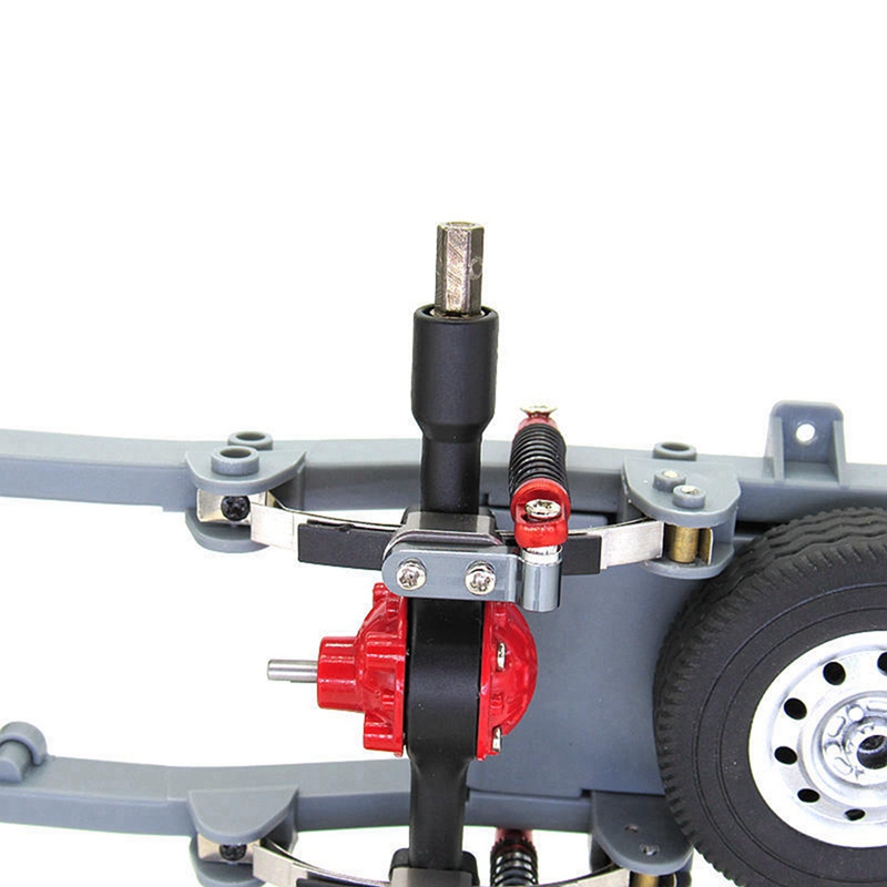 4X For WPL D12 RC Car Metal Rear Shock Absorber Damper With Mount Fixed Seat Upgrades Parts Accessories,1-Drop Ship