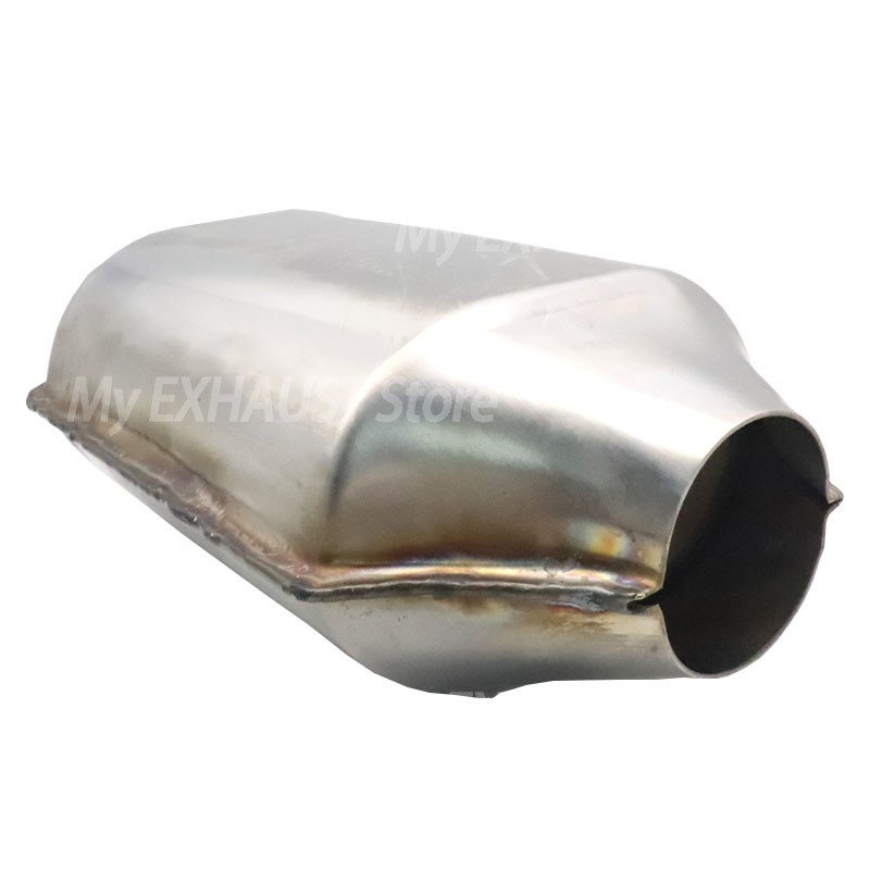 2pcs 2in/5.08cm Universal Catalytic Converter Flow Sports 400 Cells High Performance Engine Accessories