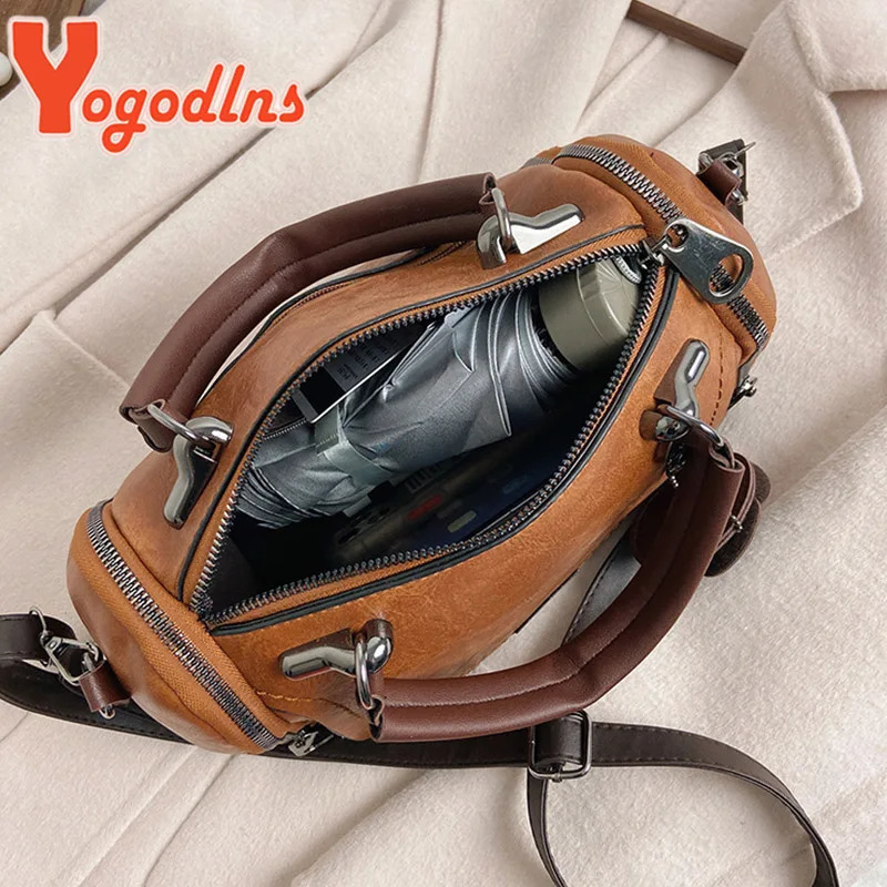 Yogodlns flowers Pendant Handbag Womens fashion Boston bags single shoulder bag ladies crossbody PU messenger 241111