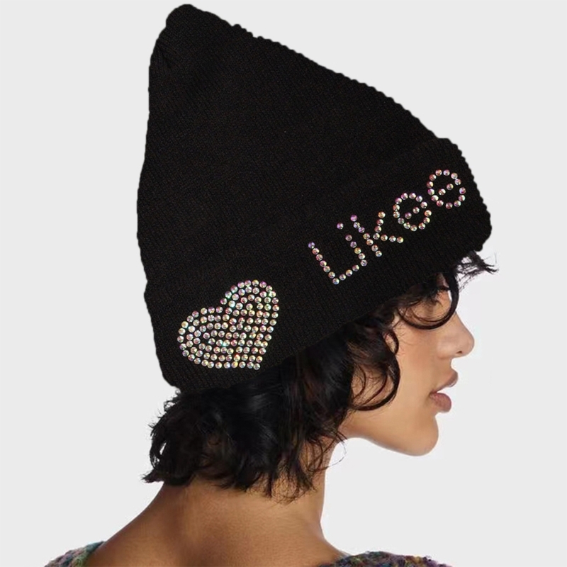 Multiple Color Teens Beanie Elastic Windproof Drill Ear Protector Hat Winter Cycling Skiing Supplies 57BD