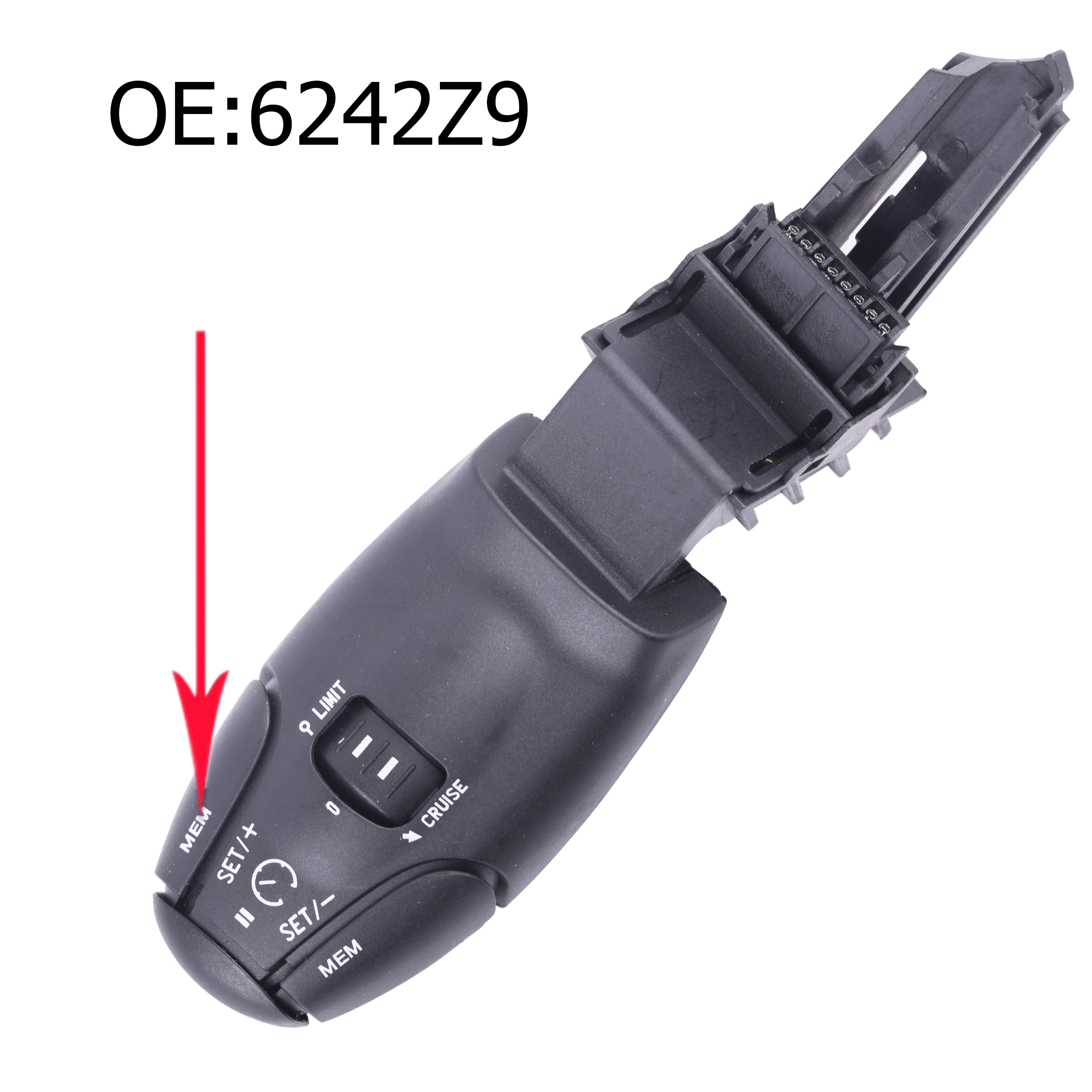 6242.Z9 6242Z8 Car accessories For Peugeot 307 308 408 206 207 301 3008 for Citroen C2 Cruise Control Switch 6242Z9 96637159XT