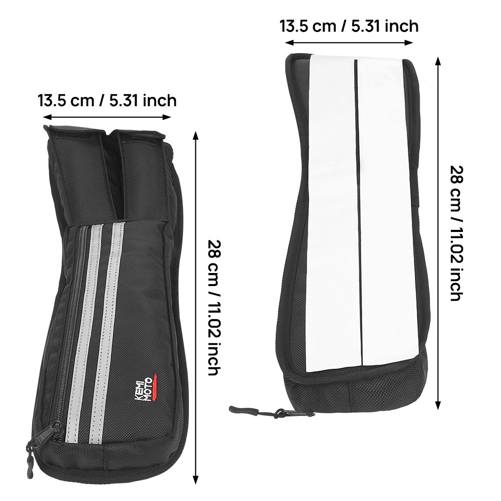 Motorcycle Saddlebag Lid Storage Bag Organizers 2 Pack for Touring Street King Road Electra Glide FLH 2014-2023