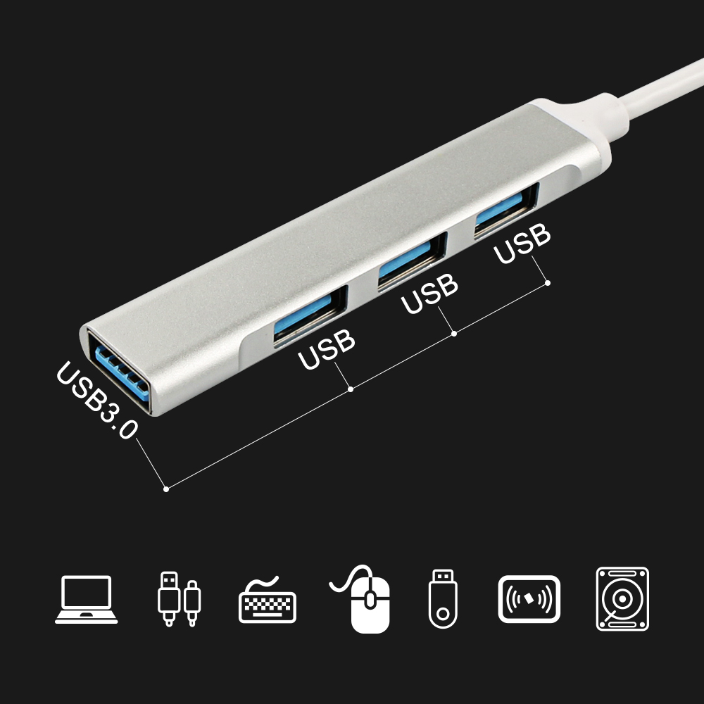 Car USB C HUB Docking Adapter For Skoda Voo Ssangyong Suzuki Tesla VW Golf Trumpchi Seat Smart Subaru SAAB Vauxhall