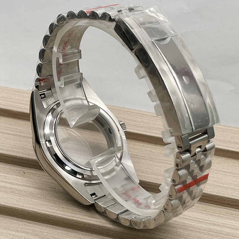 41mm Oyster Watch NH35 Case FIT for 30-31.5mm Dial nh35 Movement Sapphire glass Crystal waterproof Watch Case