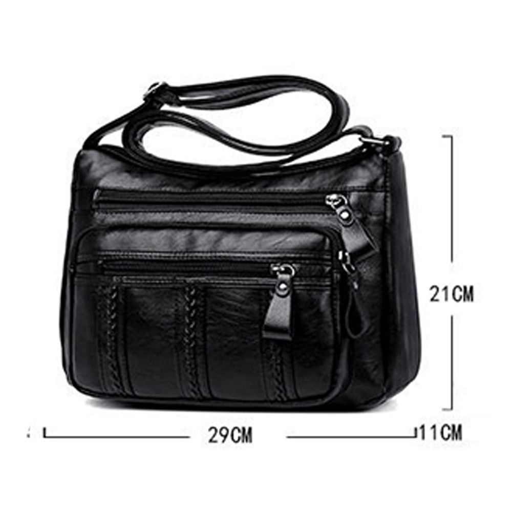 Middle-aged Women Messenger Bag Mother's Handbag Multi-layer Large Capacity Single Shoulder Bags Fashion Casual Tote Pouch