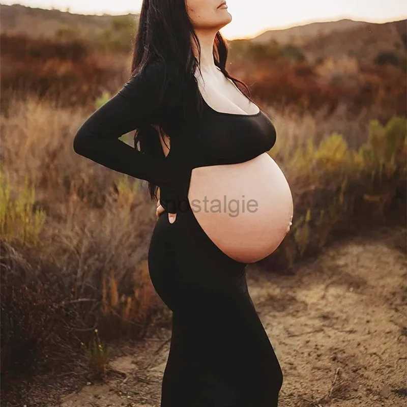 Maternity Dresses New Maternity Women Dress Sexy Cut Out Front Open Backless Maxi Dress Wedding Party Photography Pregnant Women Clothes 24412