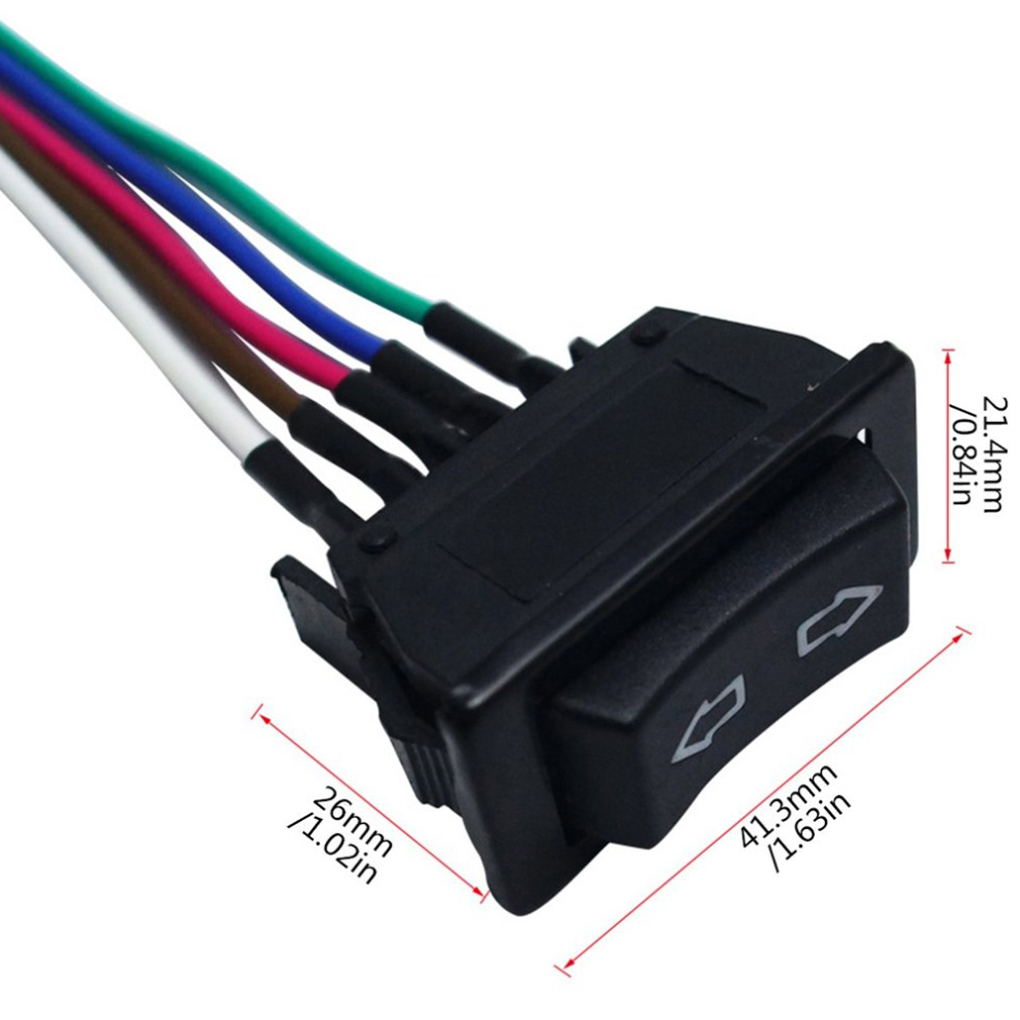 12V 24V Black Car Switch With Plastic Lamp Electronic Components Universal For Cars Power Window Lift Control Swit