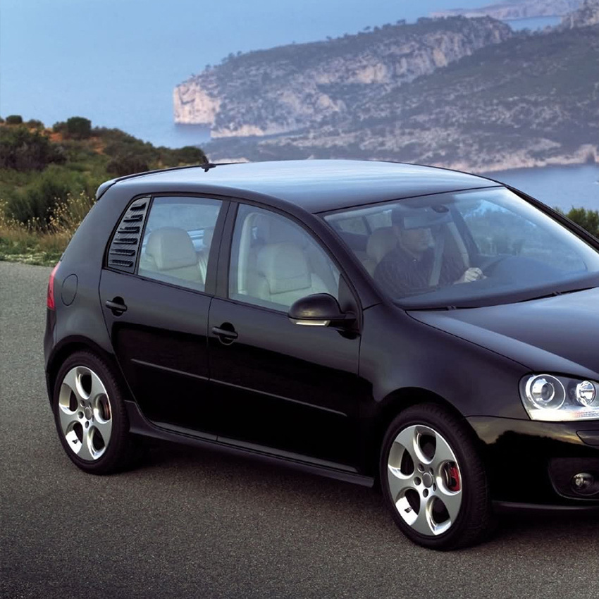 Rear Window Shutters Triangle Sunshade Modified Patch Shark Gill For Golf 5 2003-2010