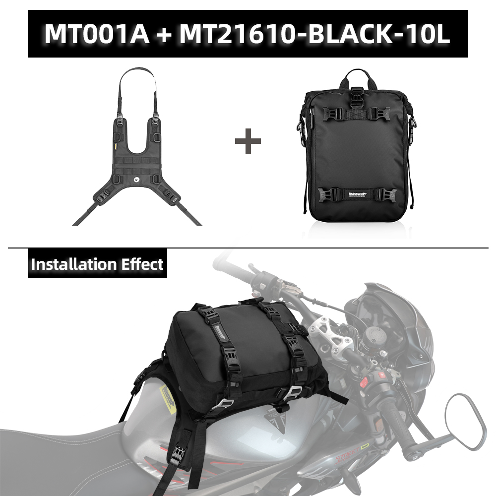 Motorcycle Tank With Base Universal Waterproof Outdoor Riding Pack Travel Bags Saddle Accessories Frame Crash Bars Bag
