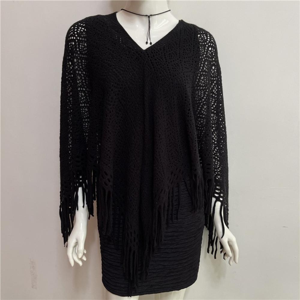 Spring Summer Women's Hollowed-out Fringe Coat Shawl Cape Scarf Plus Size Vintage Scarves Ponchos Scarf Outwear Warm 2023 d2271