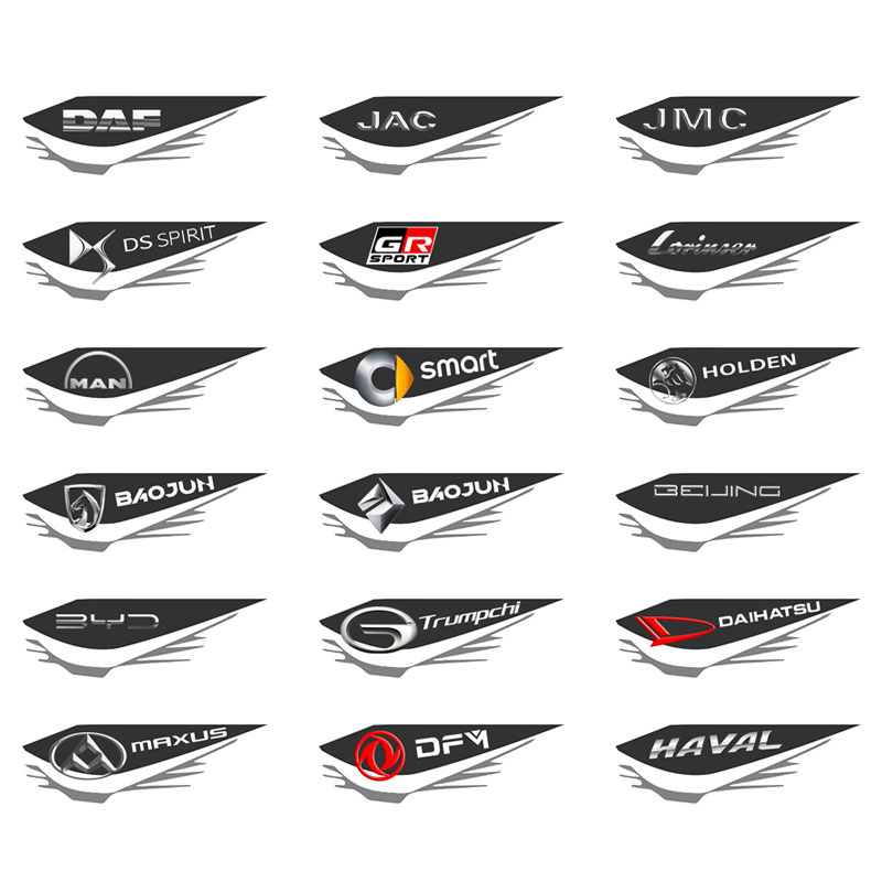 Car are waterproof, sun proof, 3D three-dimensional stickers with scratches to block car labels multiple models Sticker