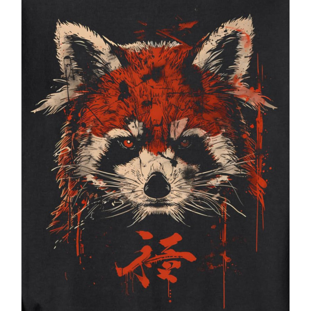 Long Sleeve Shirts for Men sweatshirt Red Panda Japanese Art Animal Lover Wildlife Gift Graphic Sweatshirt T shirt Tee Streetwear Casual tops clothes