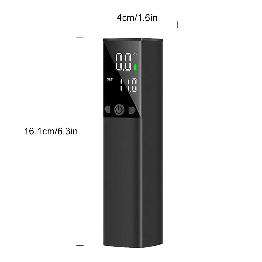 Football ball pump electric ball pump portable air pump for fast inflation with precision pressure gauge and LCD display for football and basketball 2