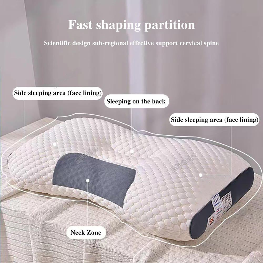 3D SPA Massage Pillow Cervical Orthopedic Neck Pillow To Help Sleep And Protect The Pillow Neck Soybean Fiber Massage Pillow