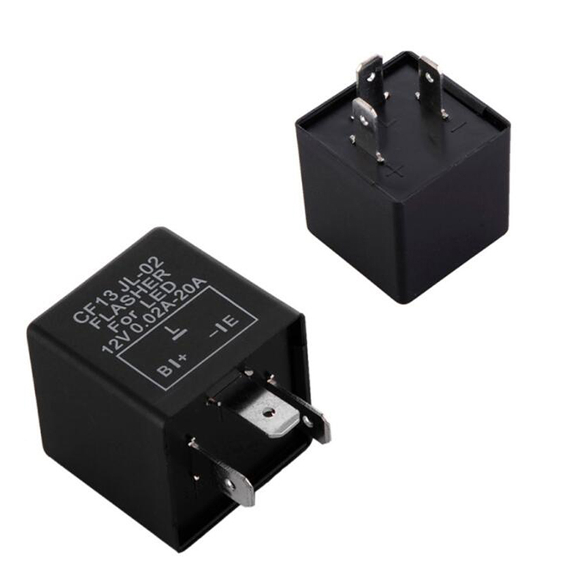 12V 3-Pins CF13/CF14 Adjustable Frequency LED Flasher Relay Motorcycle Turn Signal Indicator Motorbike Fix Blinker Indicator 6905d