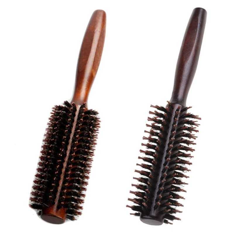 6 types of straight and diagonal hair combs natural bristle curling brush drum hair dryer for curling hair DIY hair styling tools W241112