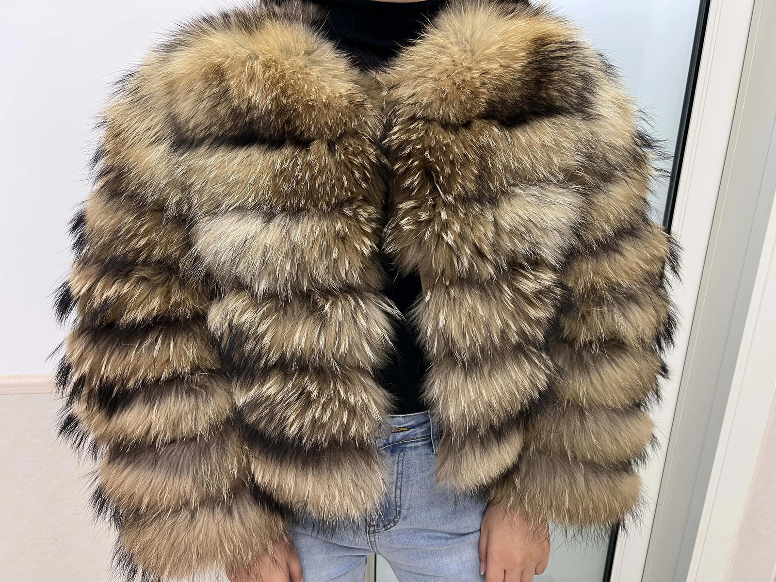Natural Real Fur Coat For Womens Warm Winter Jacket Vest Fashion Short Furry 2024 Clothes Women 9XL 241112