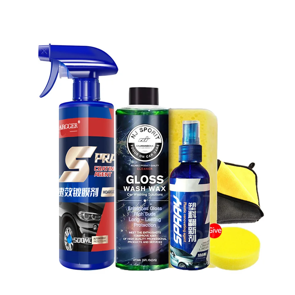 Nano Ceramic Coating For Cars Wash Shampoo Cleaning Tools Plastic Refresher Parts Plating Crystal Glazing Agent Auto Soap Foam