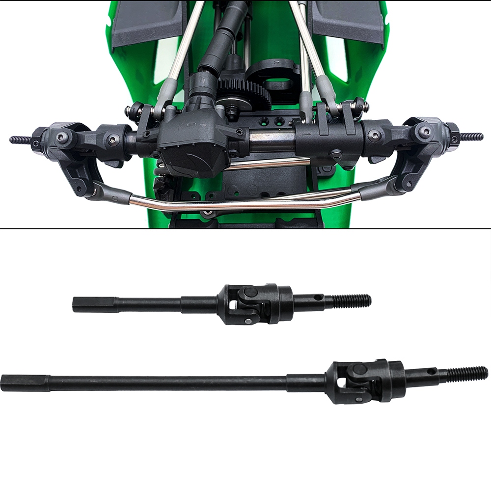 YEAHRUN Steel Front Rear Axle CVD Drive Shaft for 1/10 Axial SCX10 PRO RC Car Upgrade Parts