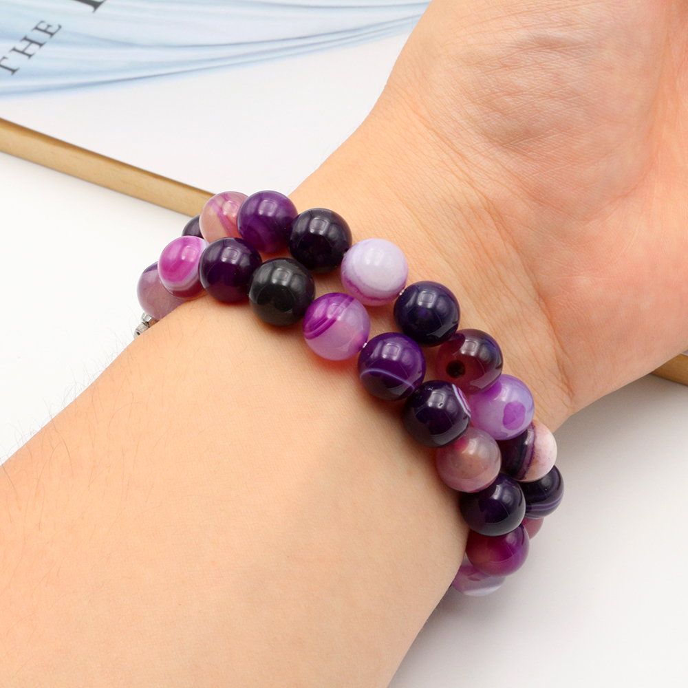 Beaded Bracelet for Amazfit GTS mini e GTR mm Bip pro Agate Strap Jewelry Wrist Band 5