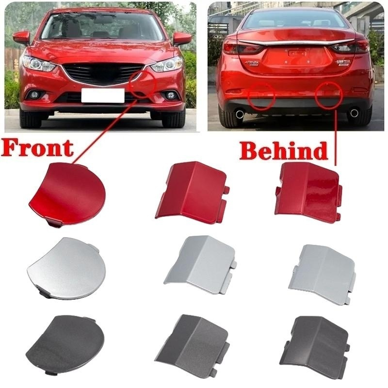 Front Rear Bumper Towing Hook Cover For Mazda 6 Atenza Sedan 2017 2018 2019 ABS Tow Hauling Eye Trailer Cap Car Accessorie abe52 5 6504e