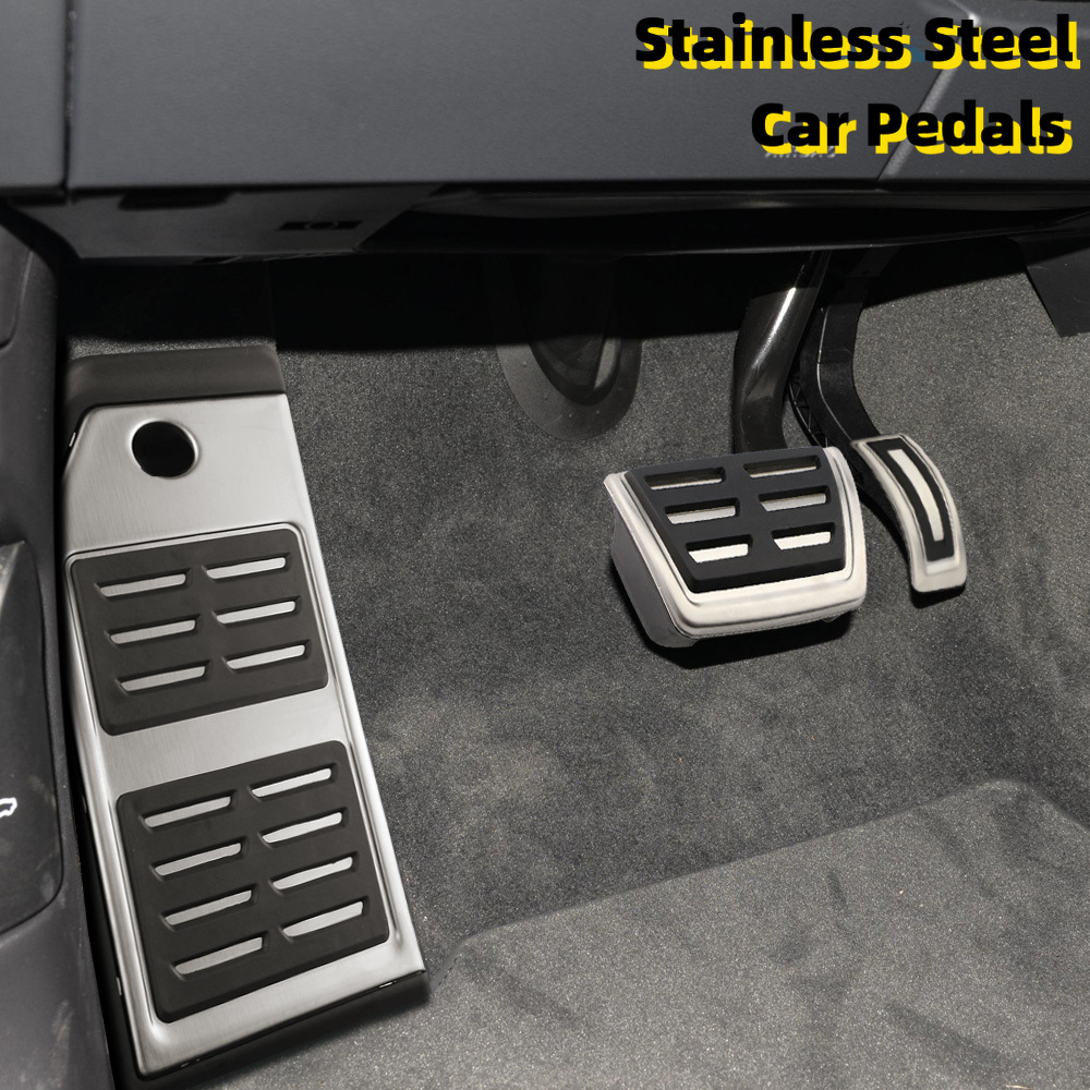 For Audi Q7 SQ7 Q8 2016-2021 Touareg 2019-21/ Porsche Cayenne 2018-21 Car Accessories Fuel Gas Brake footrest Pedal Cover Plate