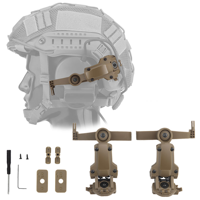 Tactical HelmetAdapter Bow Rail Headphone Accessories for Team Wendy for OPS Core ARC for COMTAC3 Headset